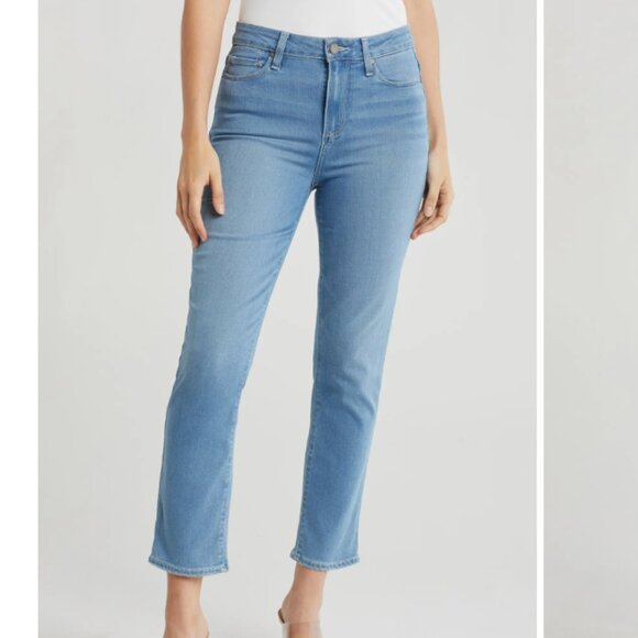 Paige Hoxton Slim Crop Jeans, Size 26, High Rise Slim Leg - Picture 1 of 4